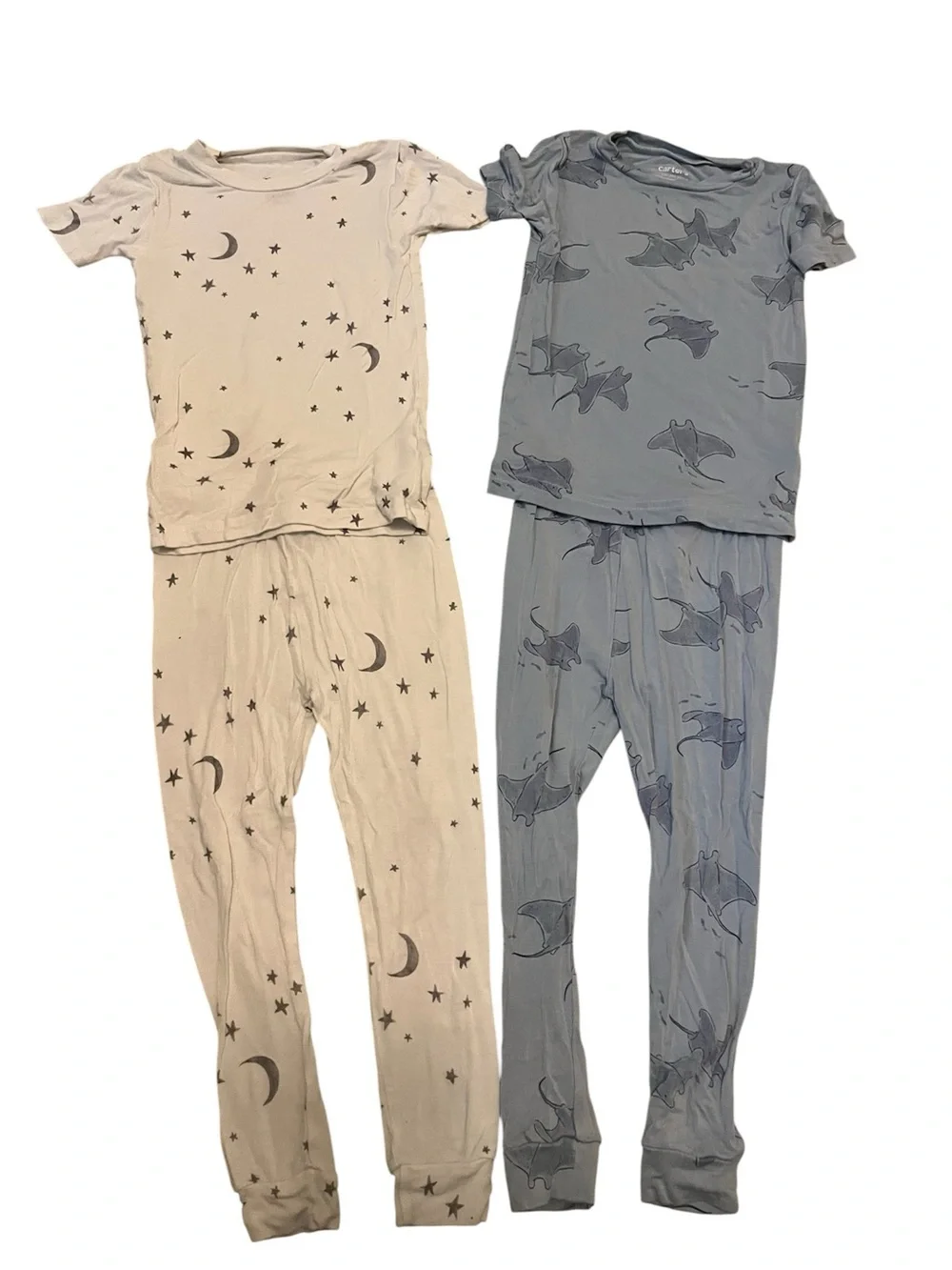 Carter’s Comfy Soft Short Sleeve Pajamas- Set Stingrays Stars Moon